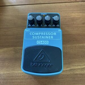 Behringer CS400 Analog Compressor Sustainer Guitar Pedal Open Box